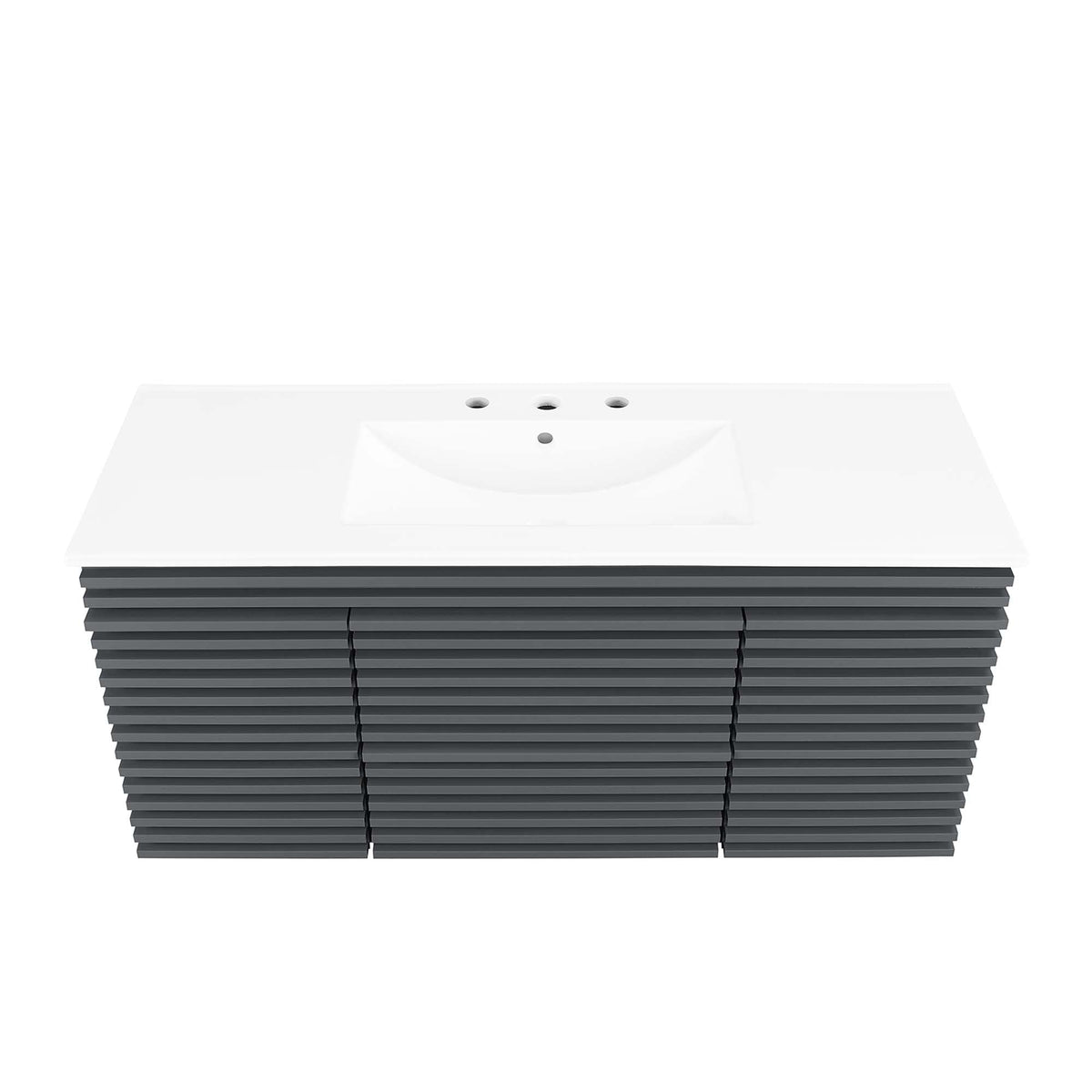 Render 48" Wall-Mount Bathroom Vanity Basin Included