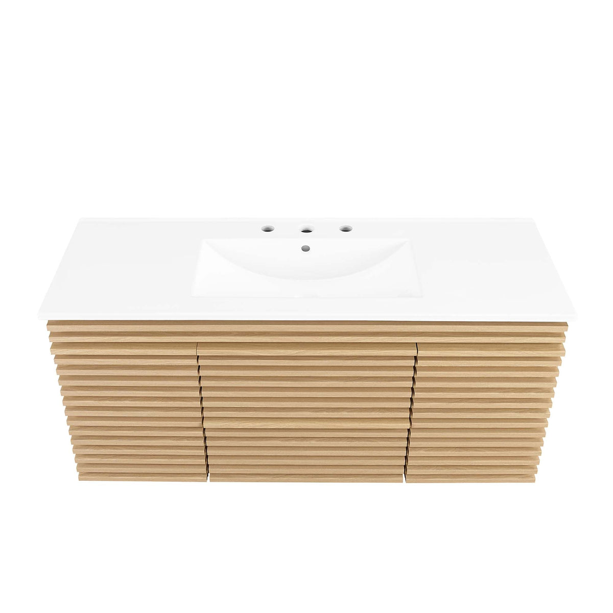 Render 48" Wall-Mount Bathroom Vanity Basin Included