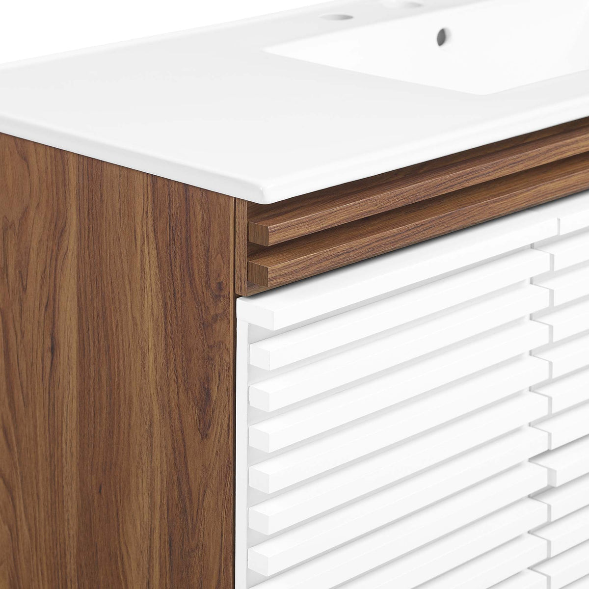Render 48" Wall-Mount Bathroom Vanity Basin Included