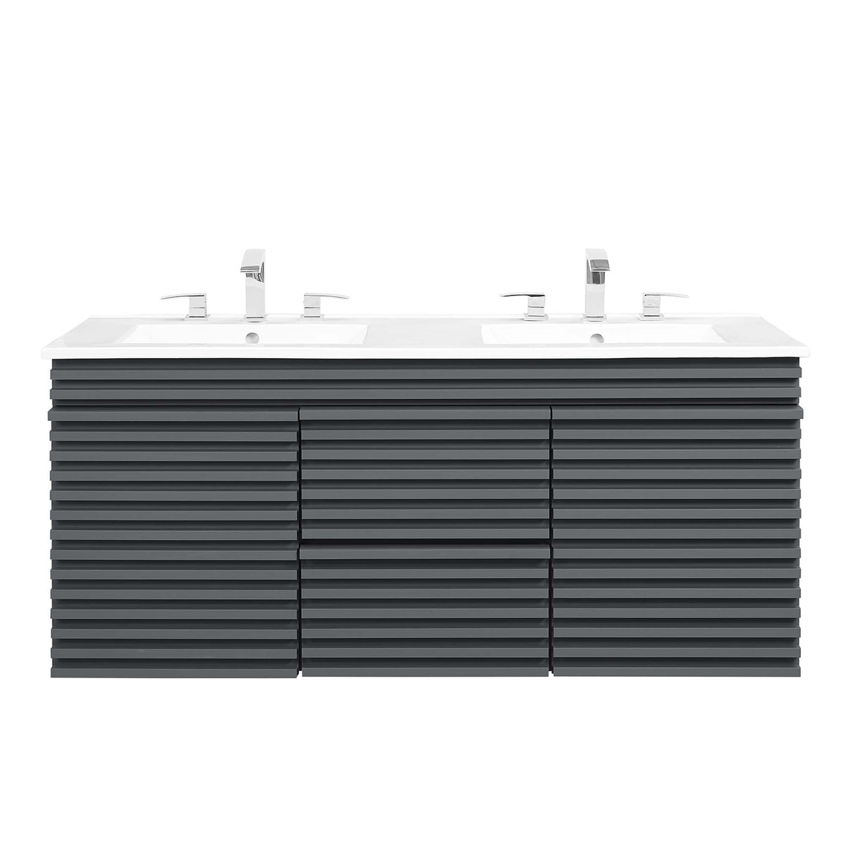Render 48" Wall-Mount Bathroom Vanity Basin Included