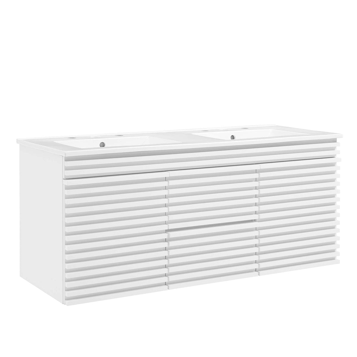 Render 48" Wall-Mount Bathroom Vanity Basin Included