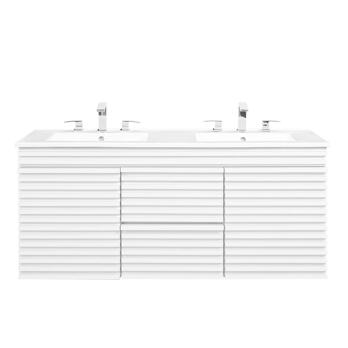 Render 48" Wall-Mount Bathroom Vanity Basin Included