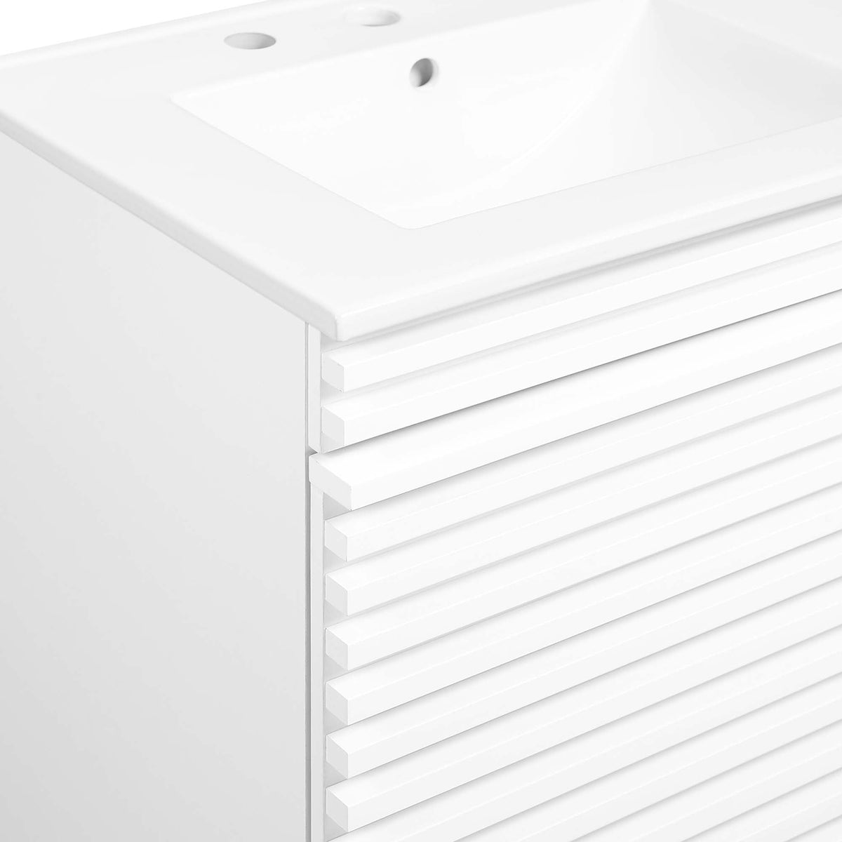 Render 48" Wall-Mount Bathroom Vanity Basin Included