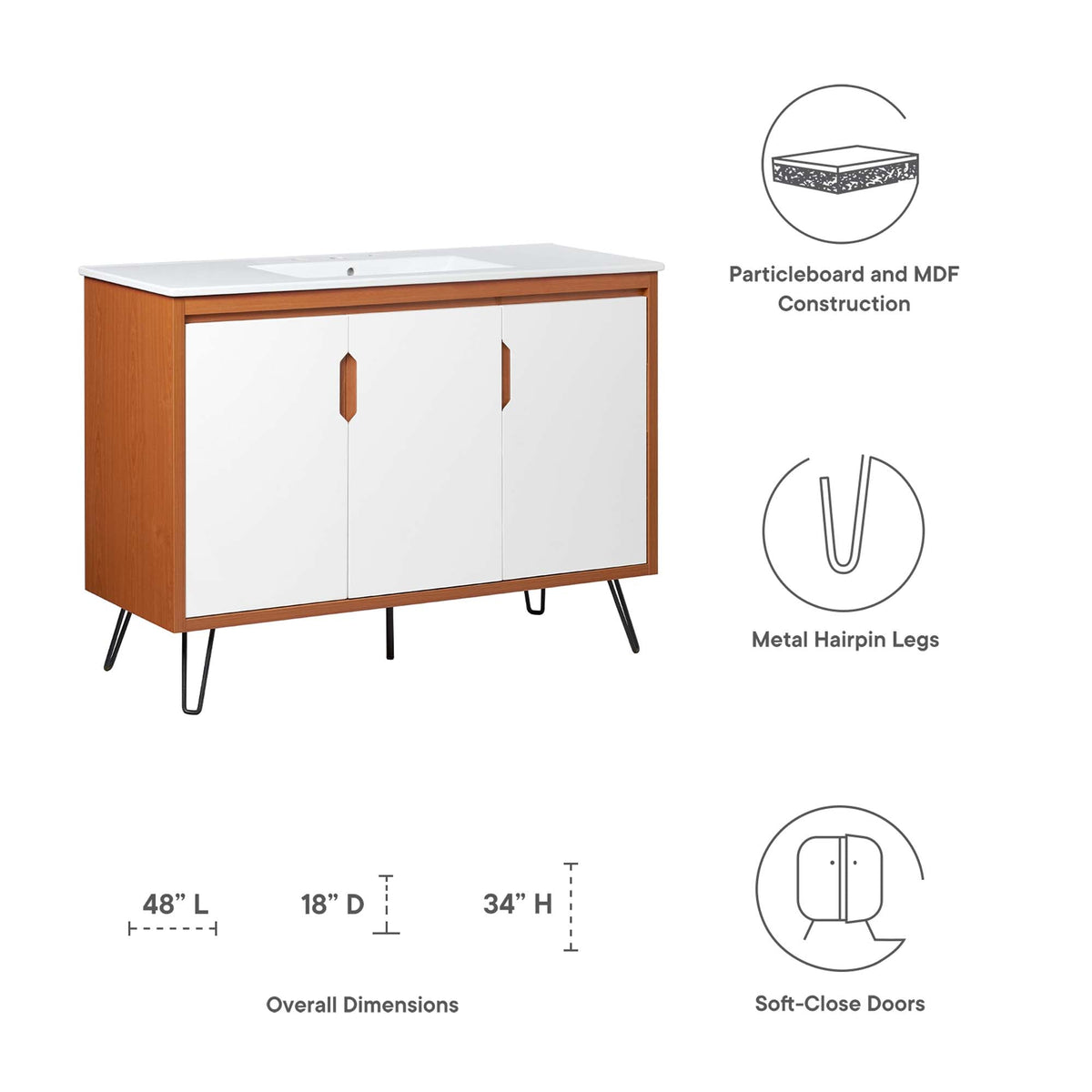 Energize Bathroom Vanity Basin Included