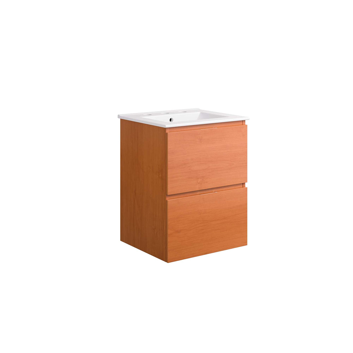 Scenic Wall-Mount Bathroom Vanity Basin Included