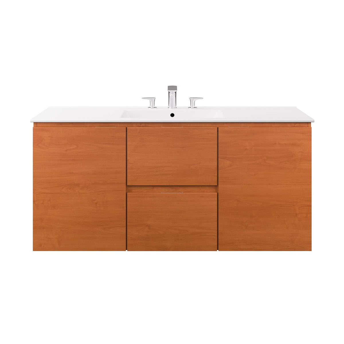 Scenic Wall-Mount Bathroom Vanity Basin Included
