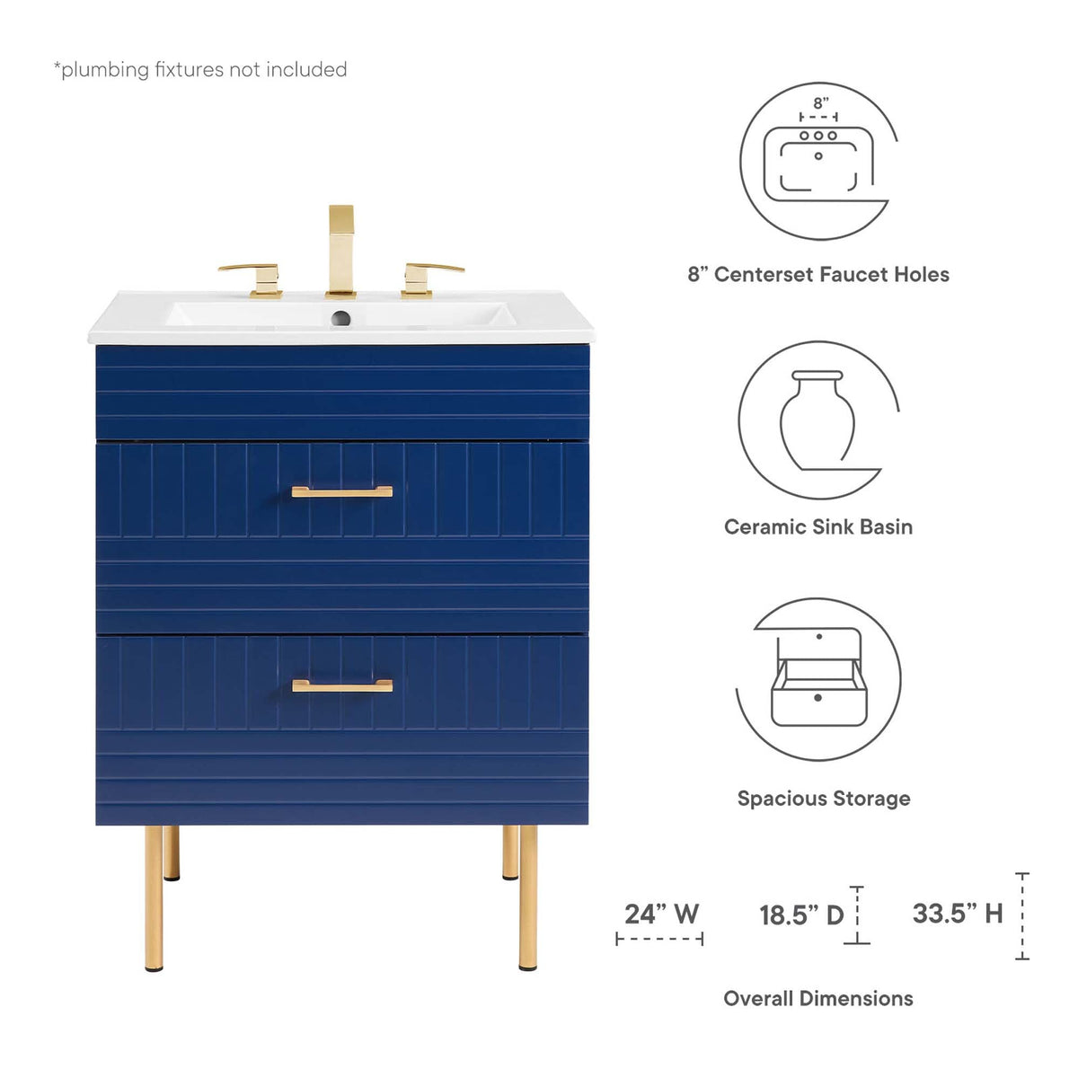 Daybreak Bathroom Vanity Basin Included