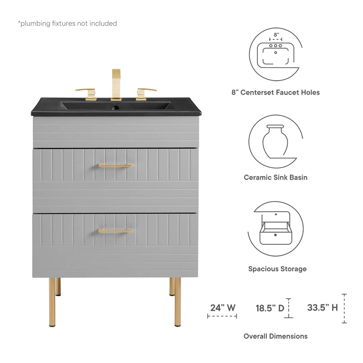 Daybreak Bathroom Vanity Basin Included