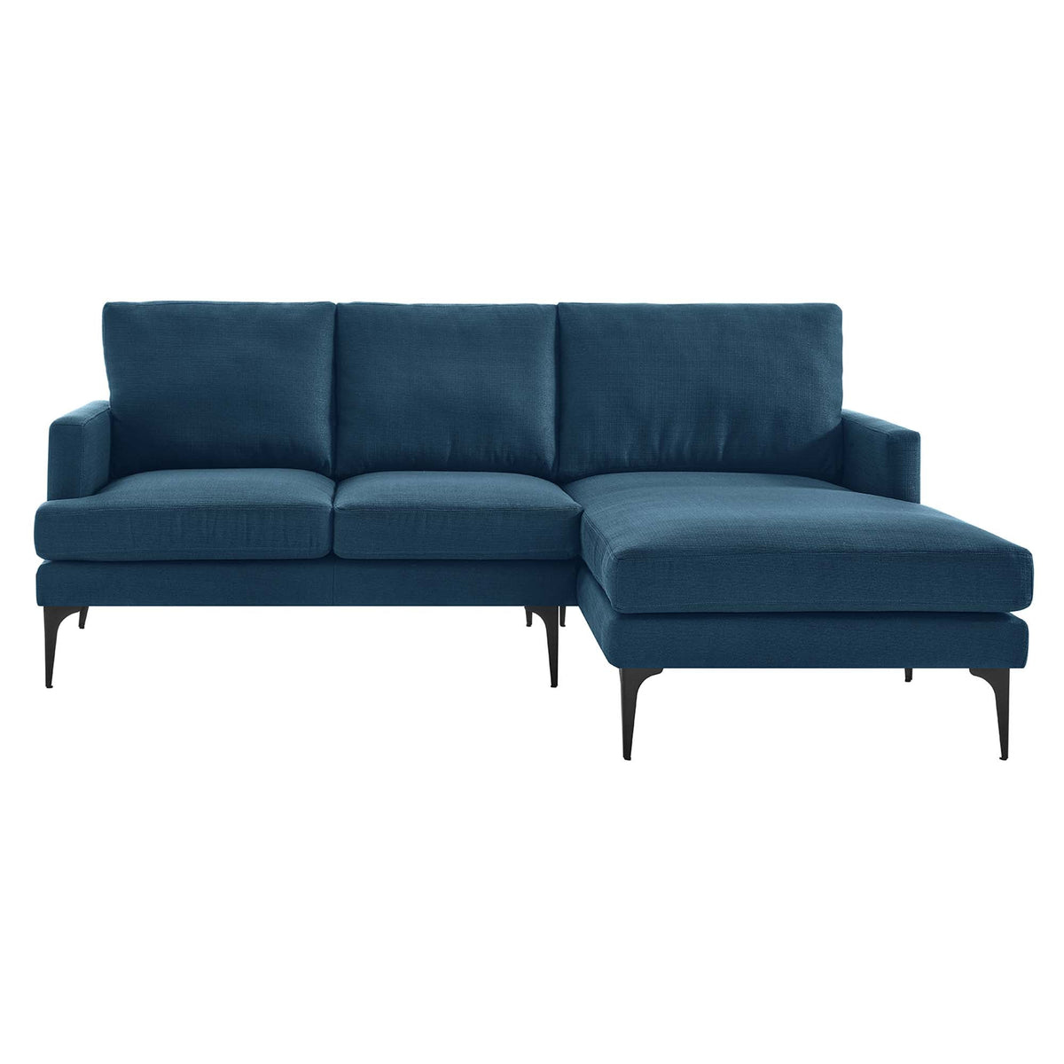Evermore Right-Facing Upholstered Fabric Sectional Sofa - view 9