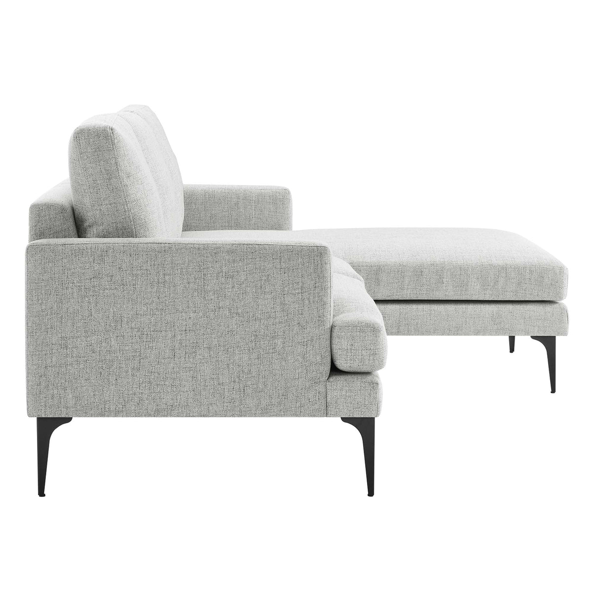 Evermore Right-Facing Upholstered Fabric Sectional Sofa - view 8