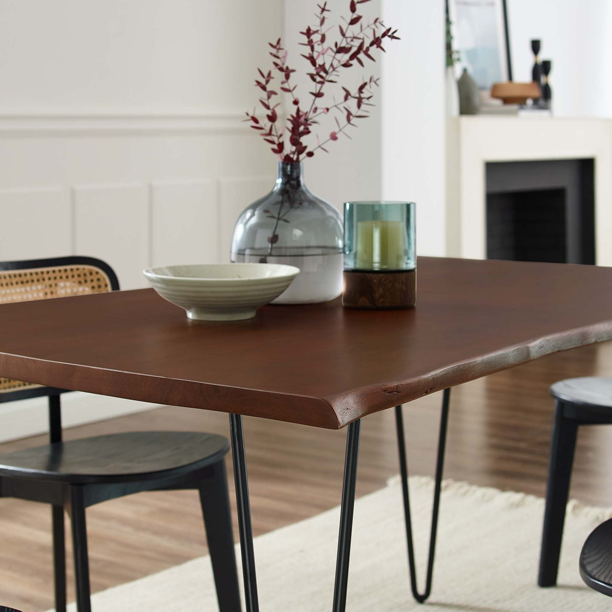 Ardor 60" Live Edge Acacia Wood Acacia Wood Dining Table