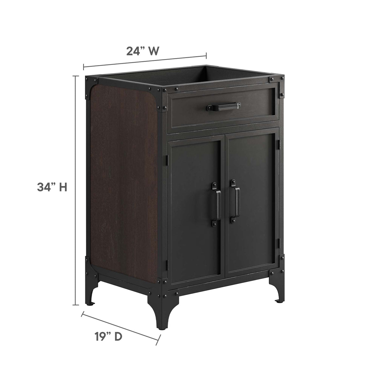 Steamforge Bathroom Cabinet Basin Not Included