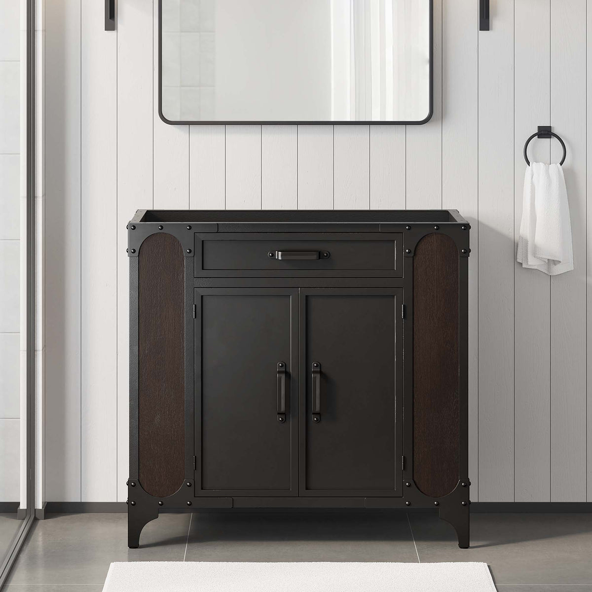 Steamforge Bathroom Cabinet Basin Not Included