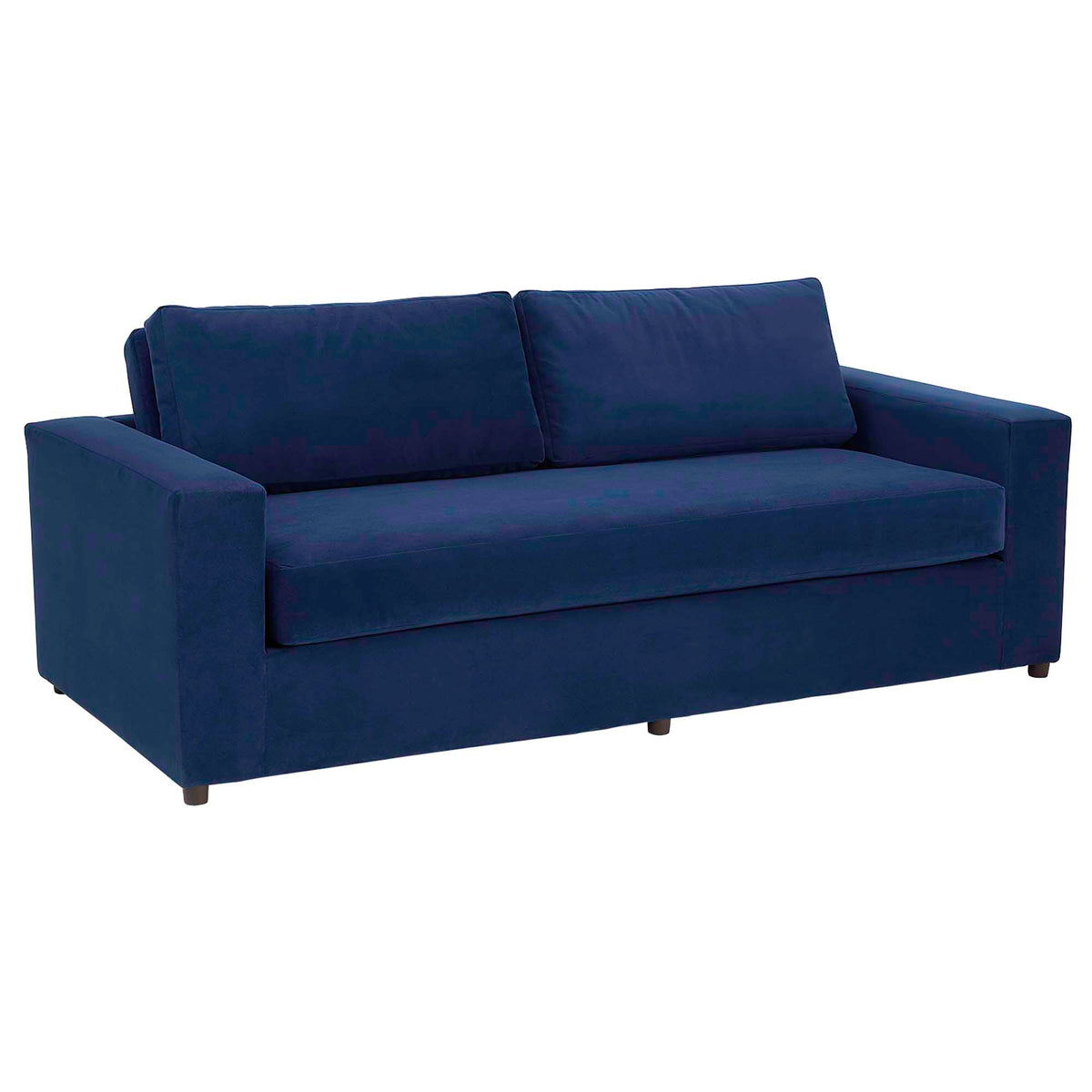 Avendale Velvet Sofa – Made in the USA With Bench Seat Cushion