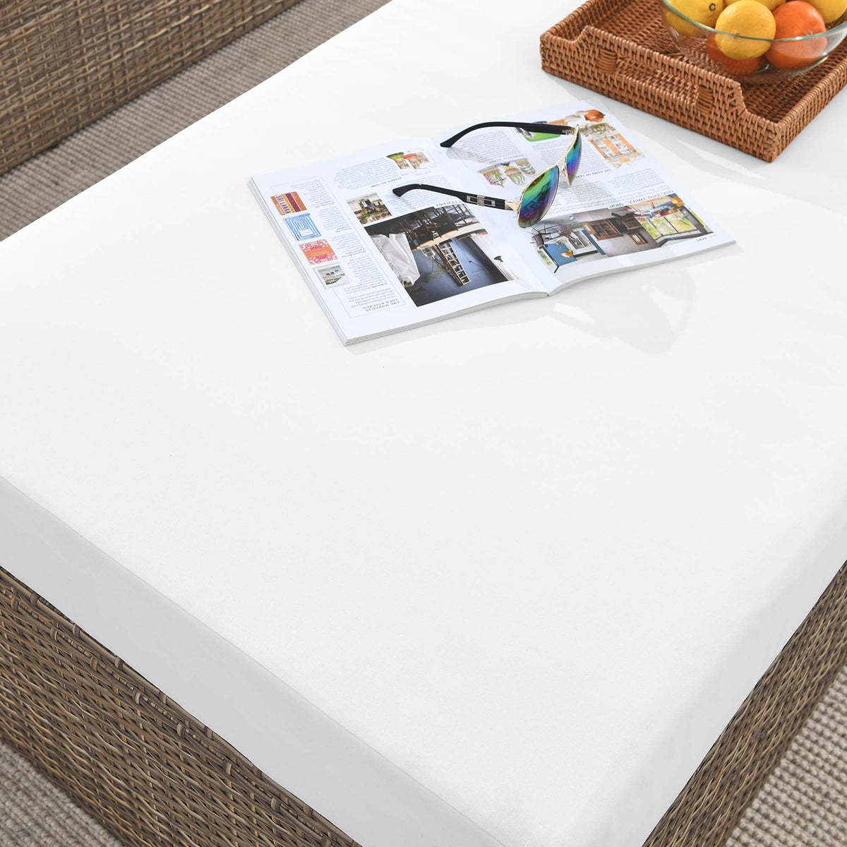 Convene Outdoor Patio Rectangle Ottoman - view 6