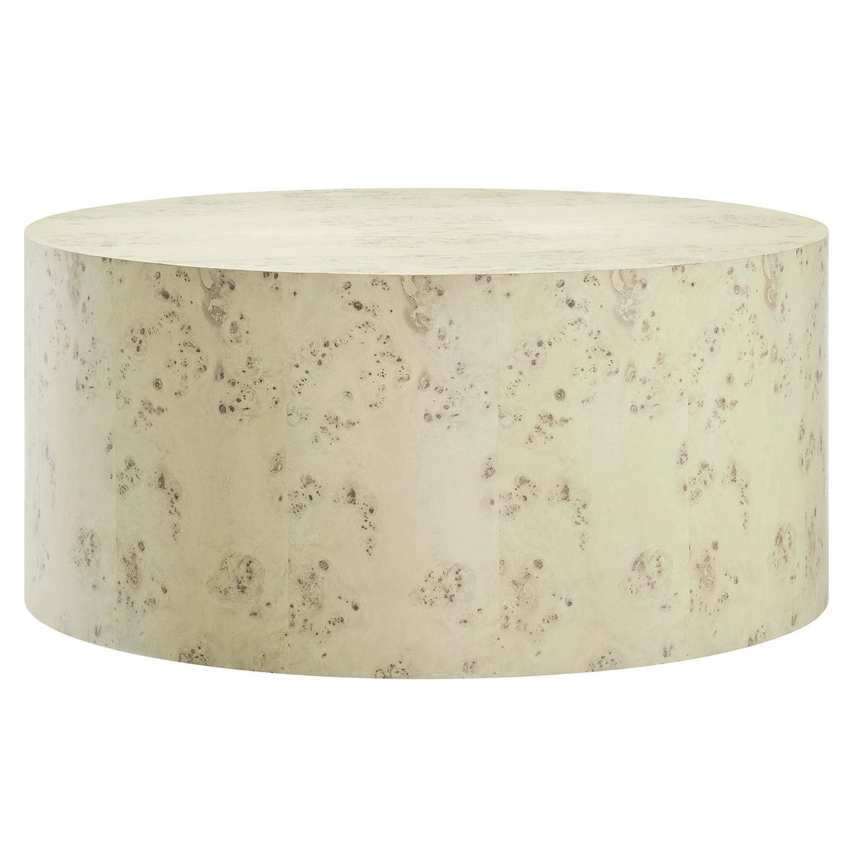 Cosmos 35" Round Burl Wood Coffee Table - view 1