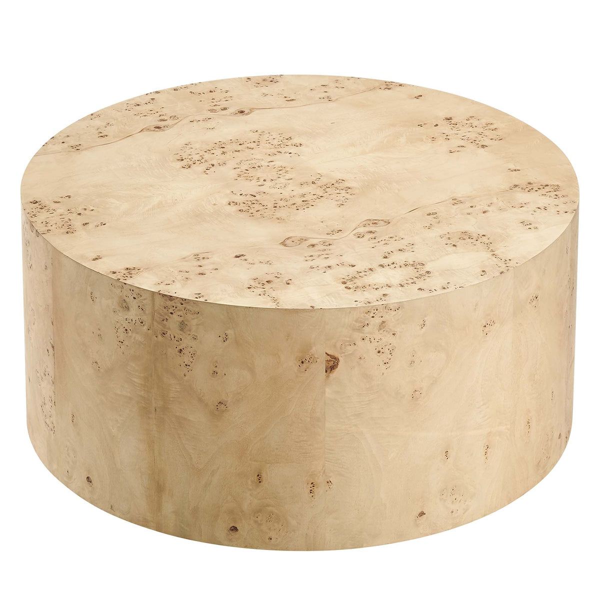 Cosmos 35" Round Burl Wood Coffee Table - view 4