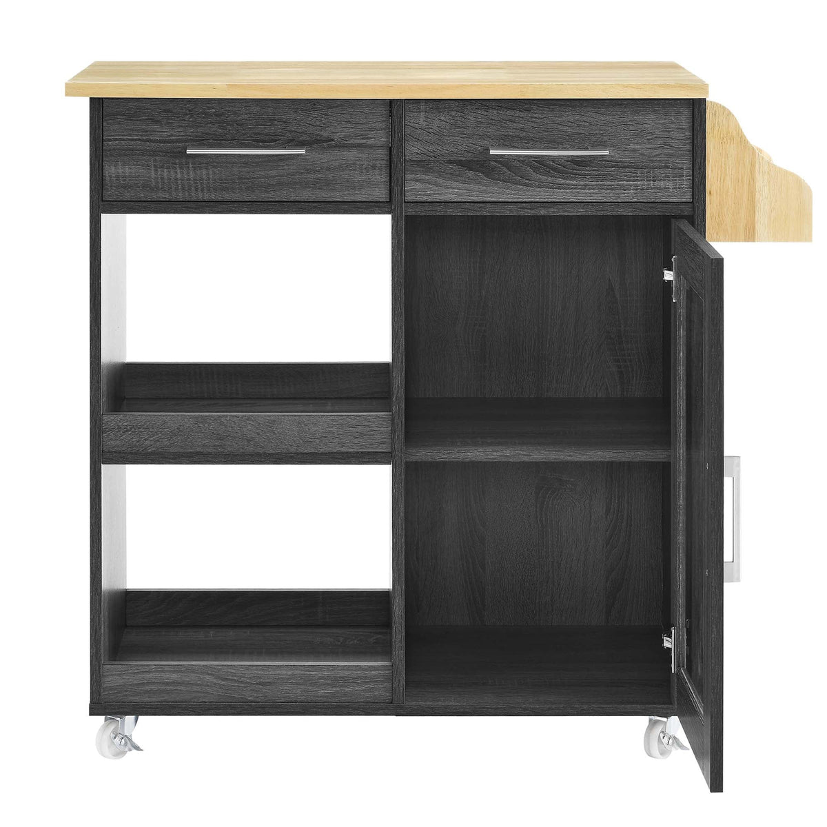 Culinary Kitchen Cart With Spice Rack - view 19