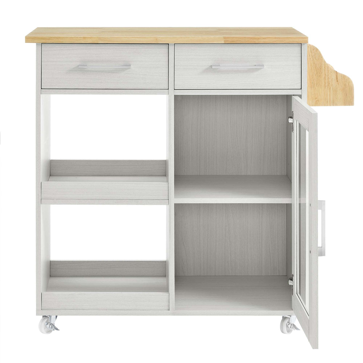 Culinary Kitchen Cart With Spice Rack - view 18