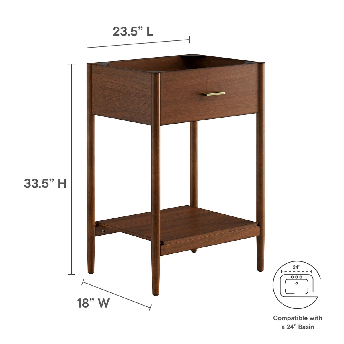 Zaire Bathroom Cabinet Basin Not Included