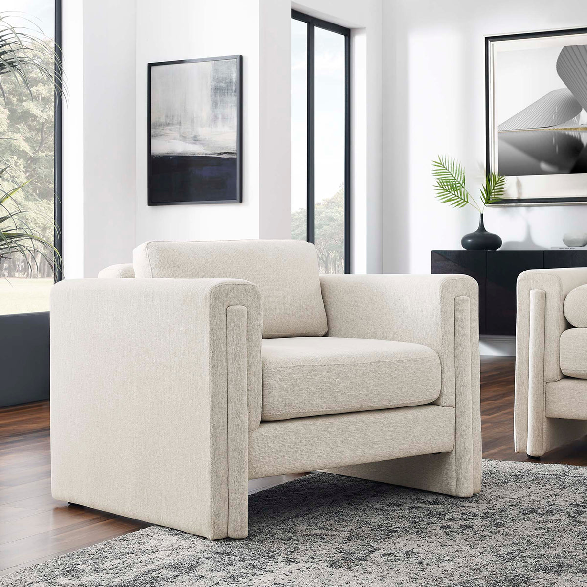 Visible Fabric Armchair - view 9