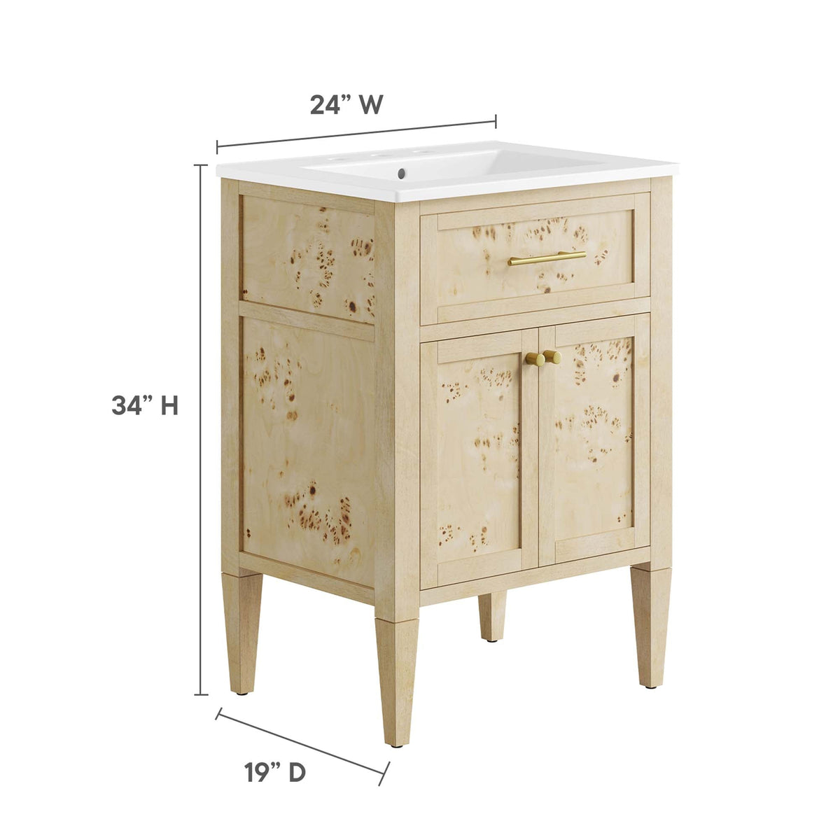 Elysian Bathroom Vanity Basin Included