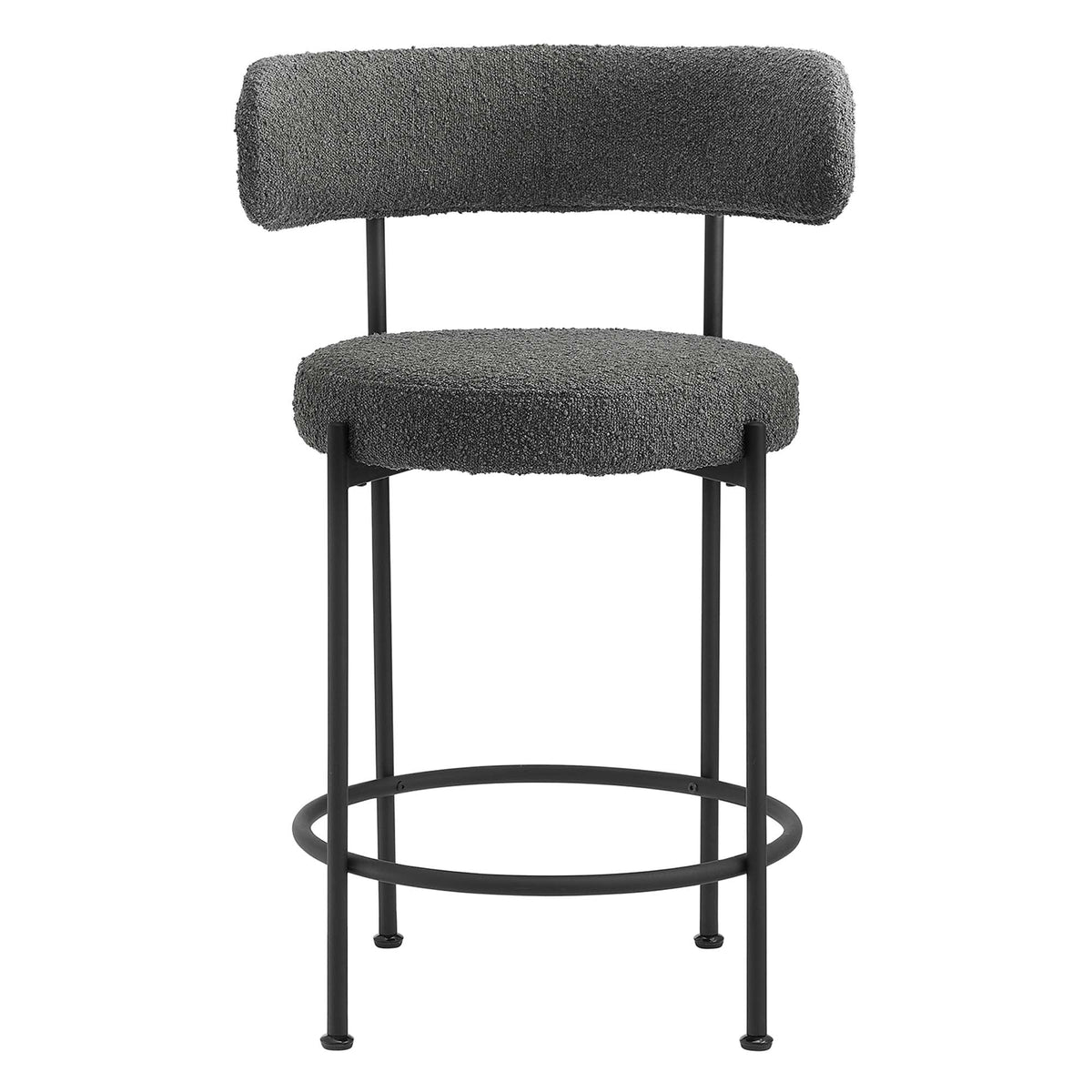 Albie Boucle Fabric Counter Stools - Set of 2 - view 9