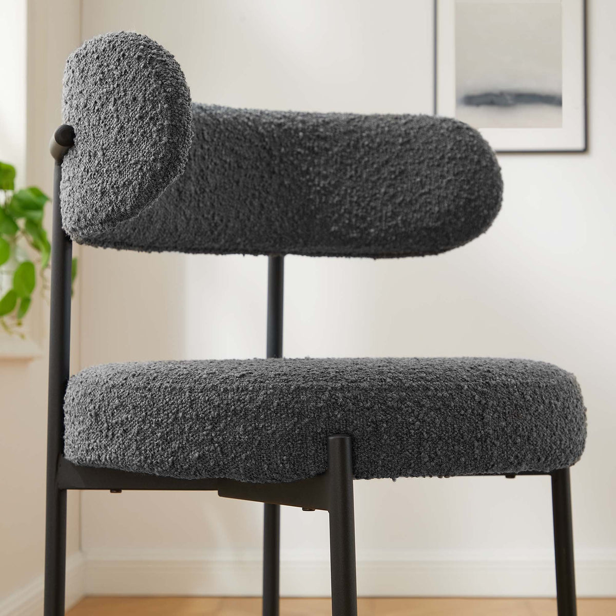 Albie Boucle Fabric Counter Stools - Set of 2 - view 17