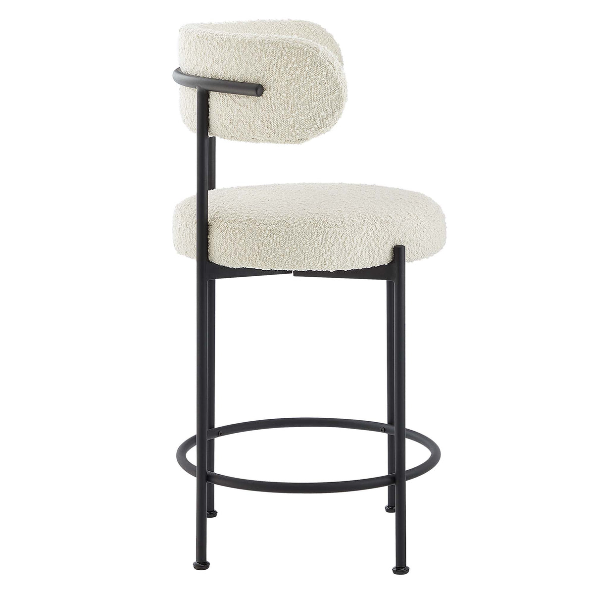 Albie Boucle Fabric Counter Stools - Set of 2 - view 6