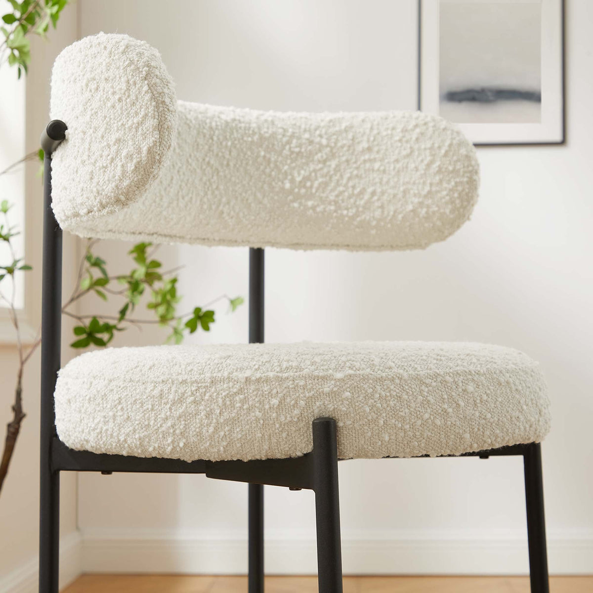 Albie Boucle Fabric Counter Stools - Set of 2 - view 18