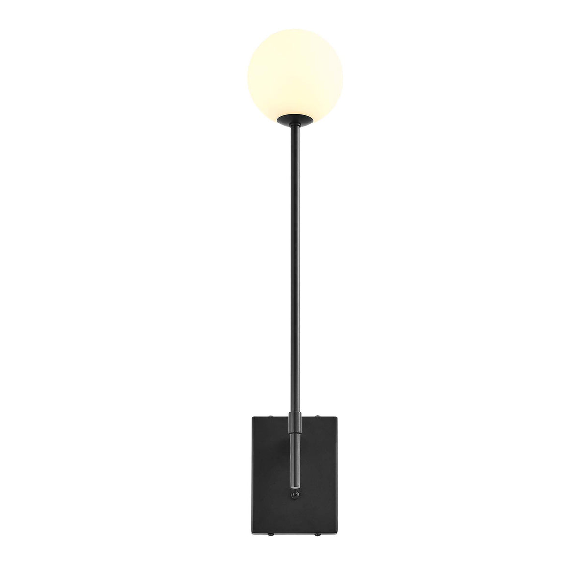 Riva White Globe Wall Sconce