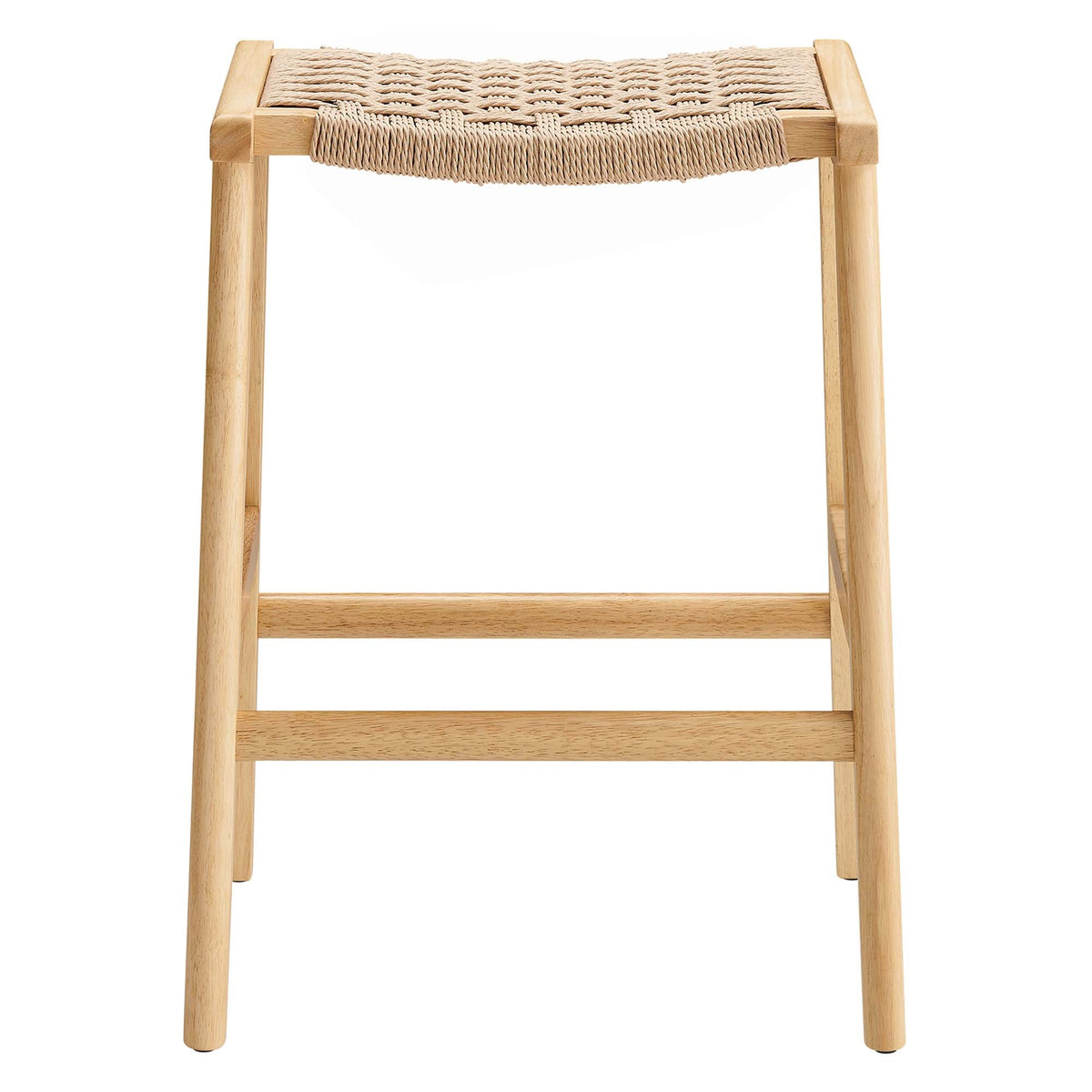 Saoirse Woven Rope Wood Counter Stool - Set of 2 - view 10