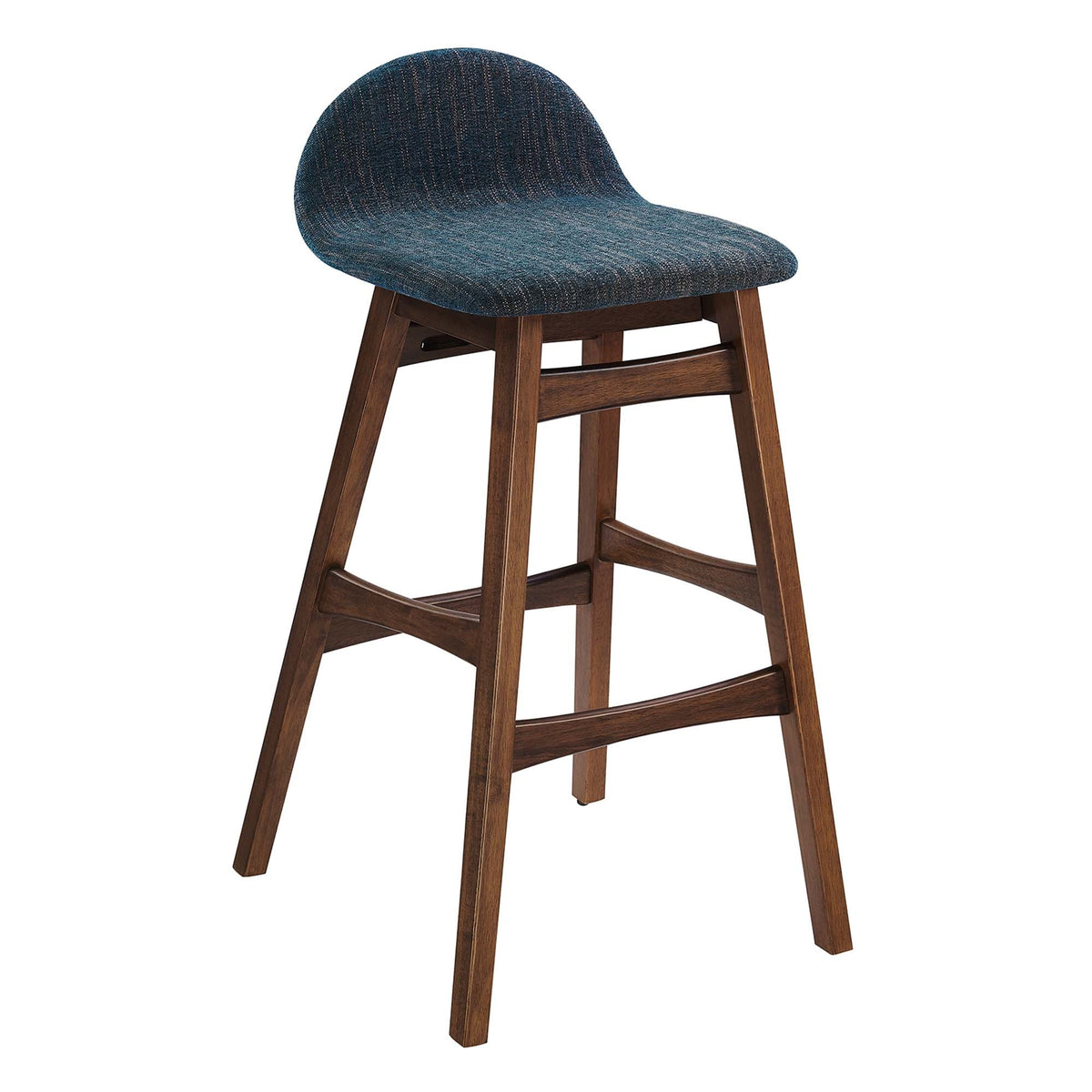 Juno Heathered Fabric Wood Bar Stool - Set of 2 - view 1