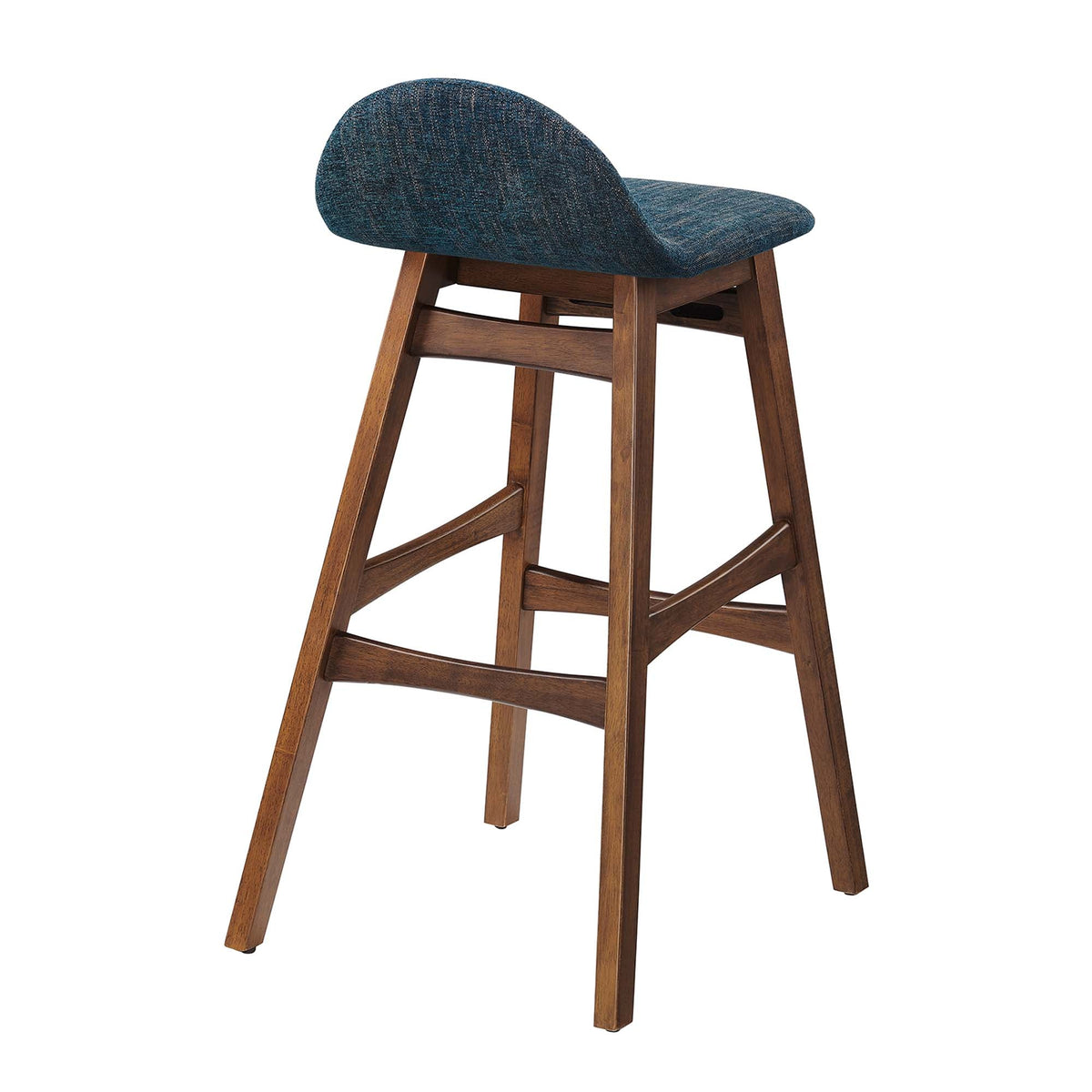 Juno Heathered Fabric Wood Bar Stool - Set of 2 - view 5