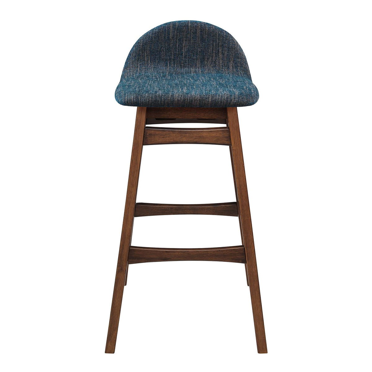 Juno Heathered Fabric Wood Bar Stool - Set of 2 - view 7