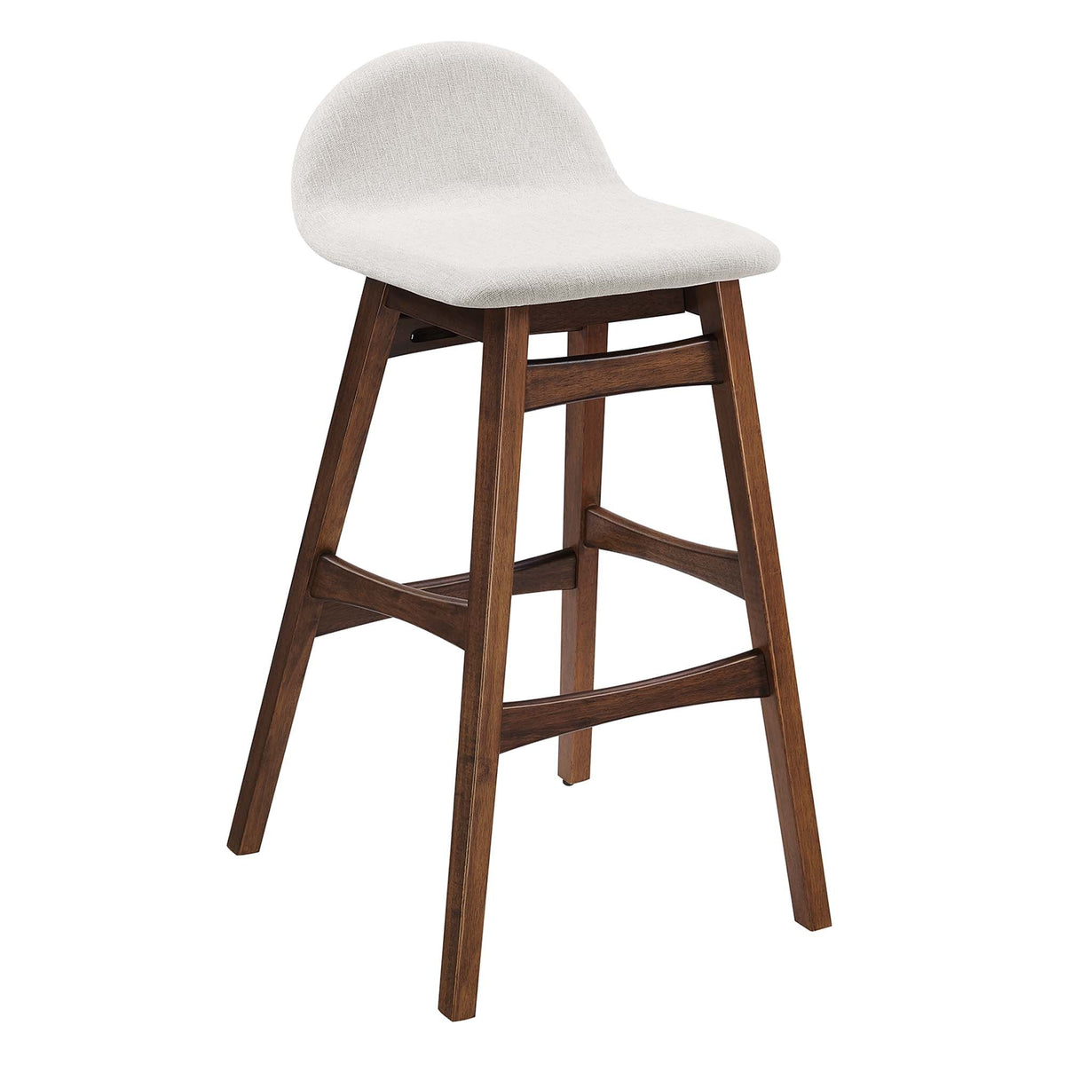 Juno Heathered Fabric Wood Bar Stool - Set of 2 - view 2