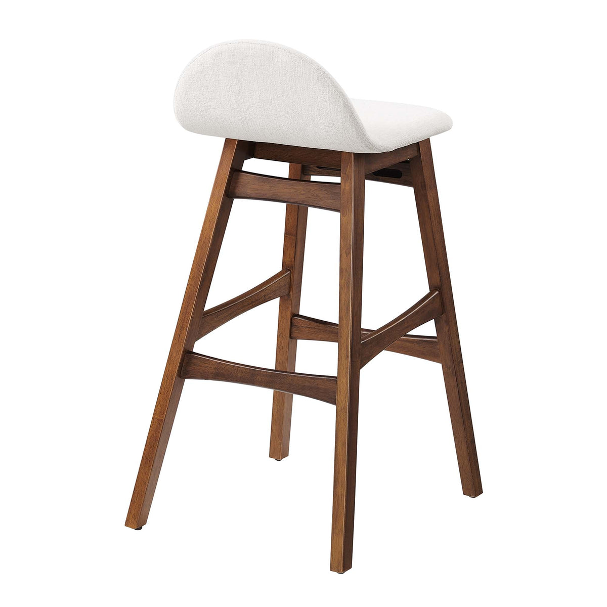 Juno Heathered Fabric Wood Bar Stool - Set of 2 - view 6