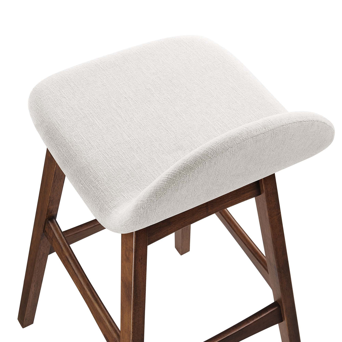 Juno Heathered Fabric Wood Bar Stool - Set of 2 - view 14