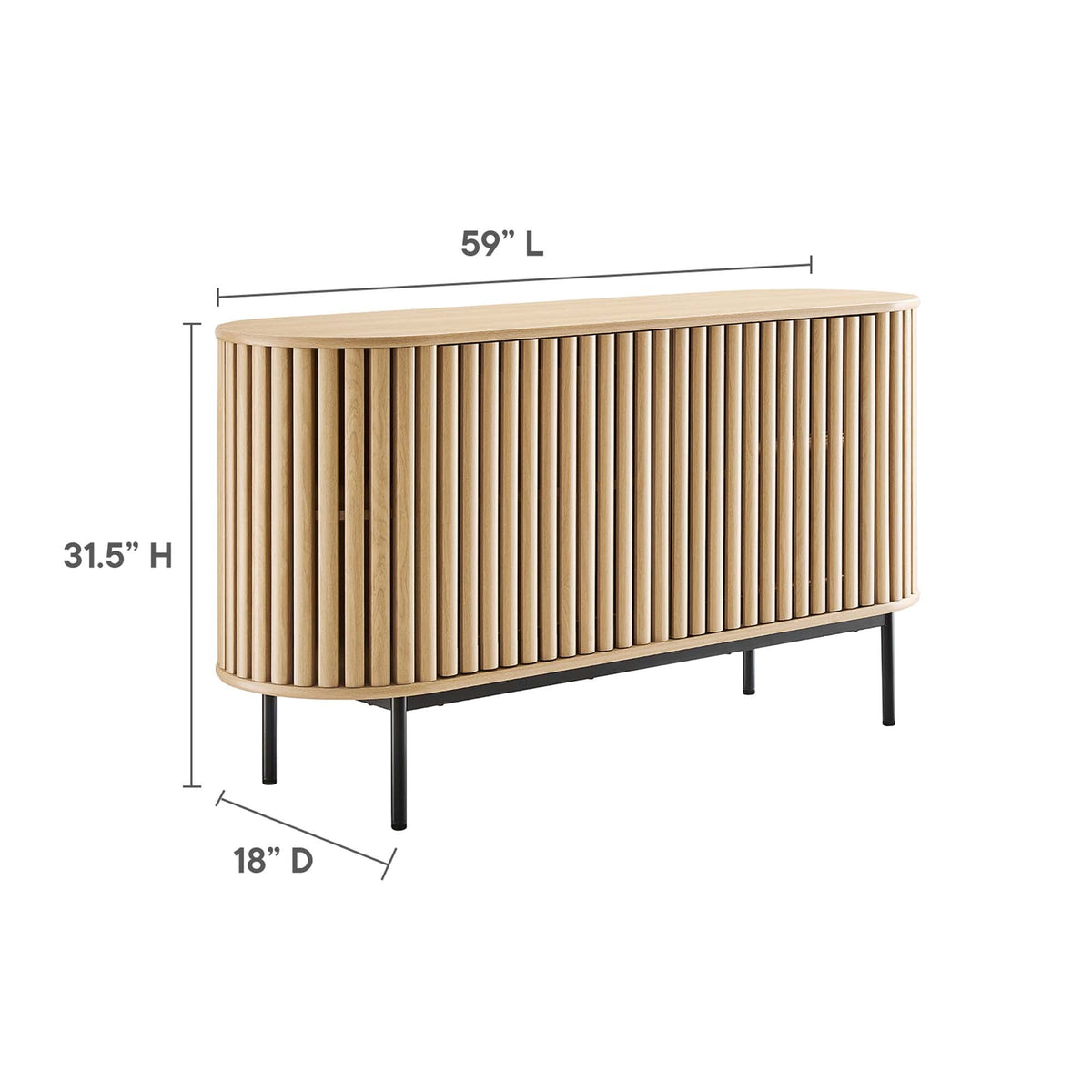 Fortitude 59” Oval Sideboard - view 15