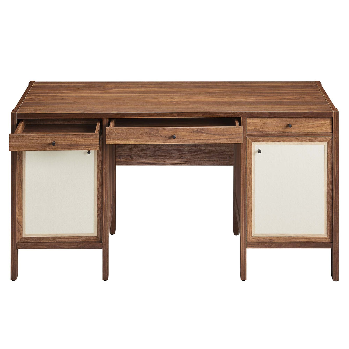 Capri 58" Wood Grain Office Desk - view 5