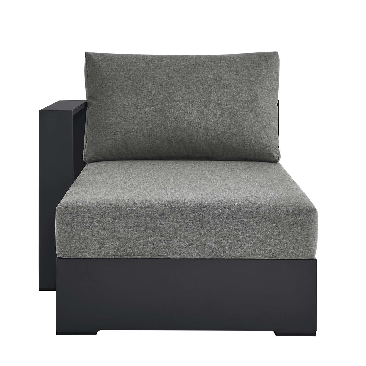 Tahoe Outdoor Patio Powder-Coated Aluminum Modular Left-Facing Chaise Lounge - view 10