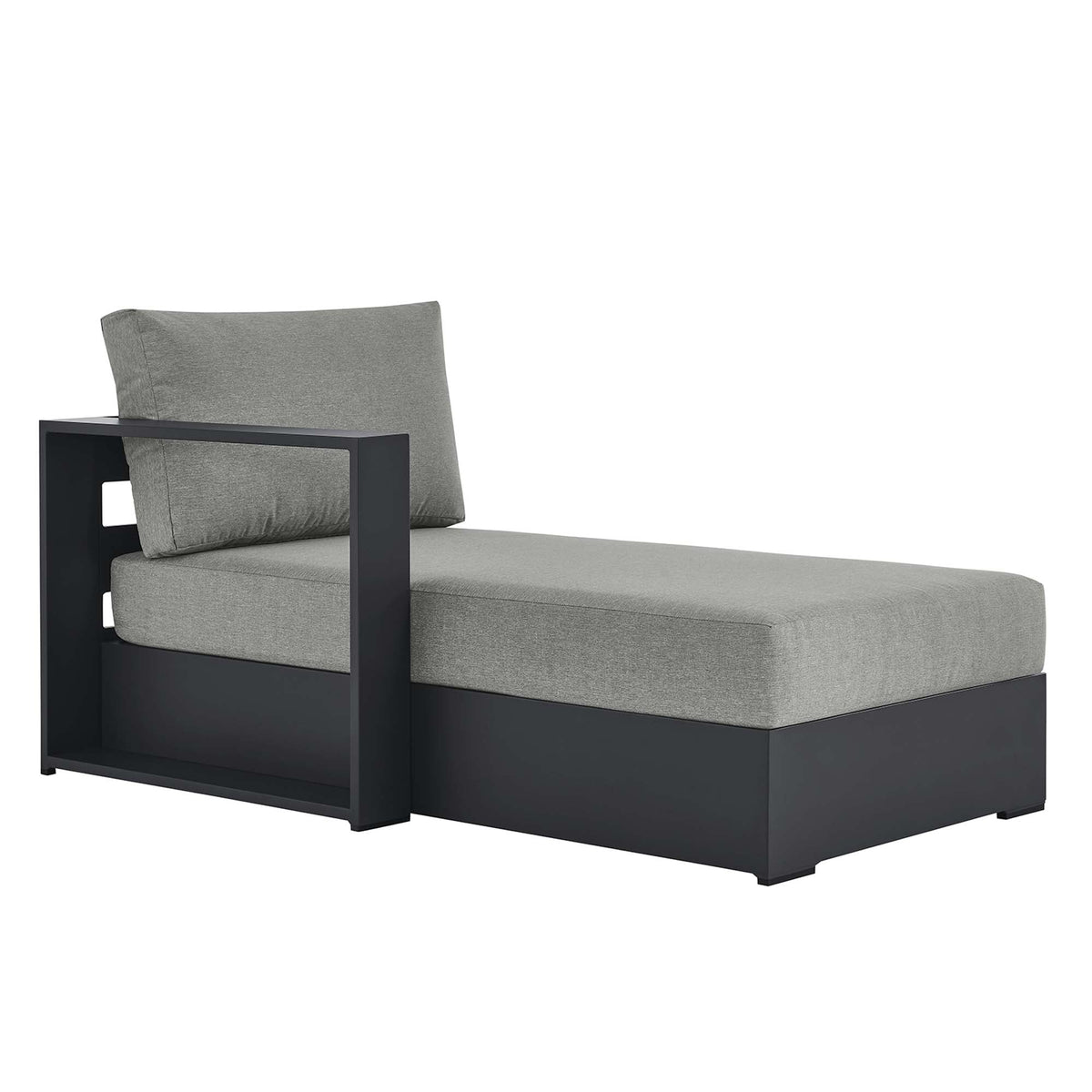 Tahoe Outdoor Patio Powder-Coated Aluminum Modular Left-Facing Chaise Lounge - view 2
