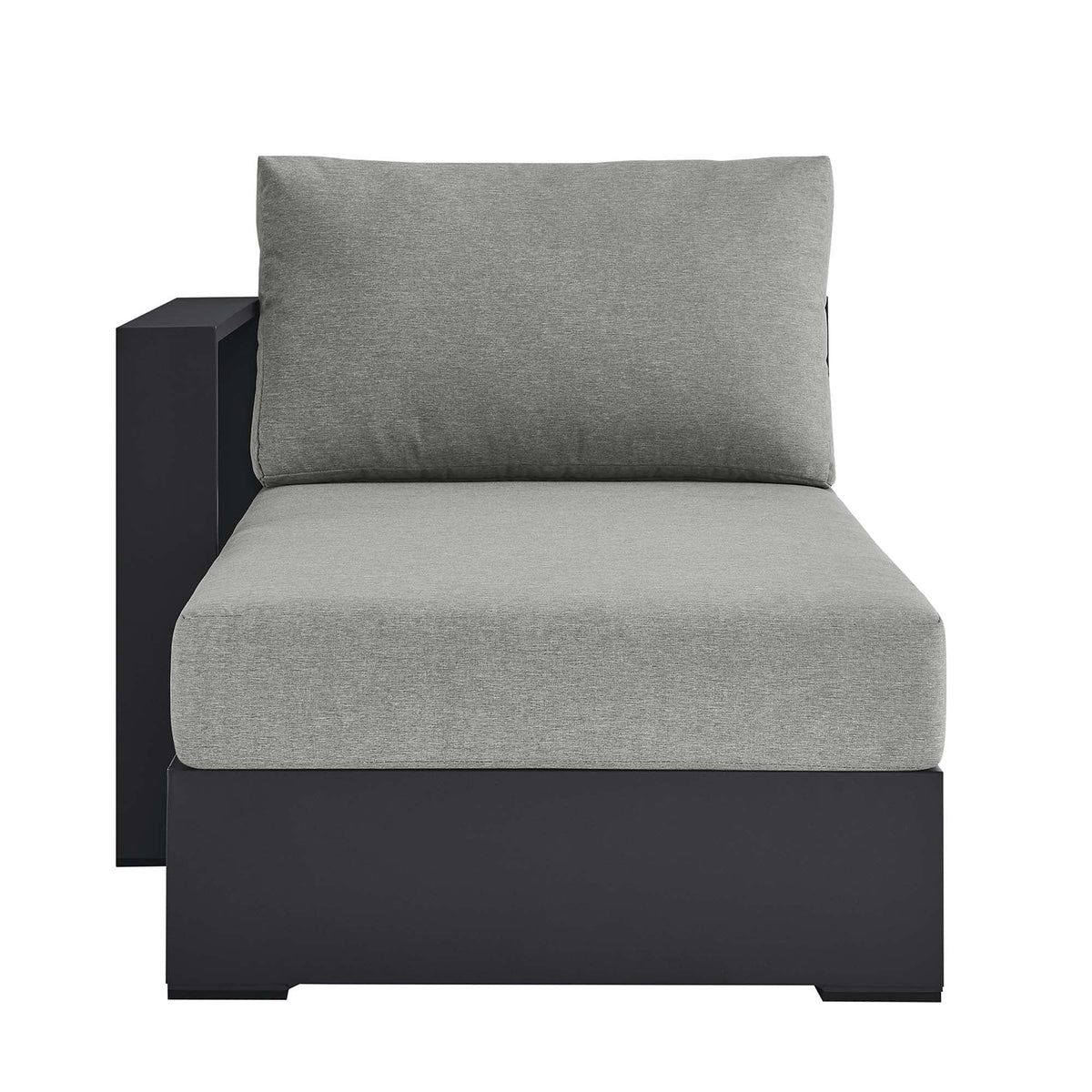 Tahoe Outdoor Patio Powder-Coated Aluminum Modular Left-Facing Chaise Lounge - view 11