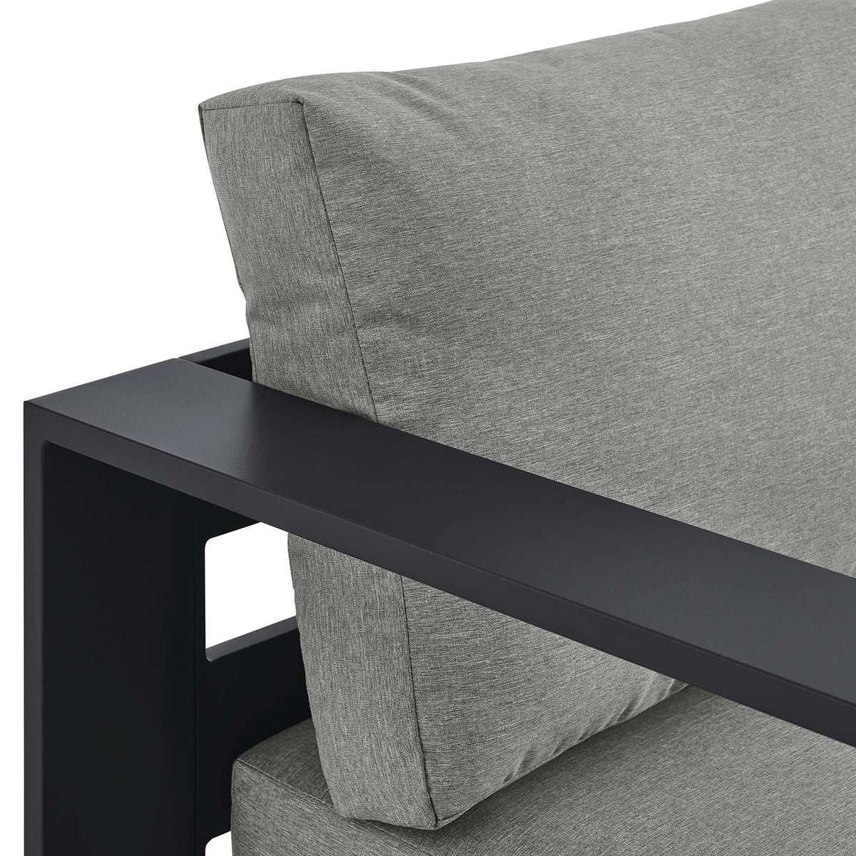 Tahoe Outdoor Patio Powder-Coated Aluminum Modular Left-Facing Chaise Lounge - view 14