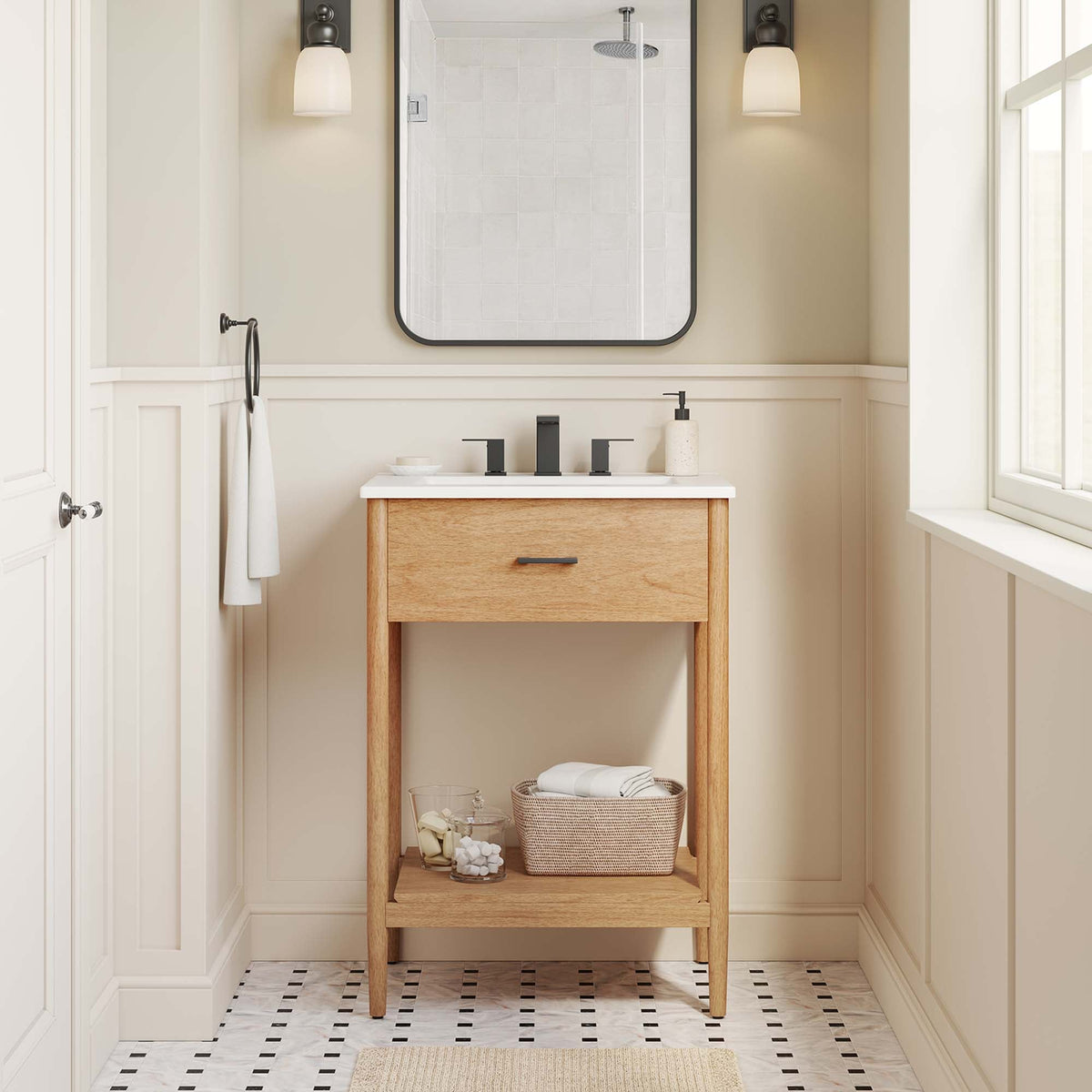 Zaire Bathroom Vanity Basin Included