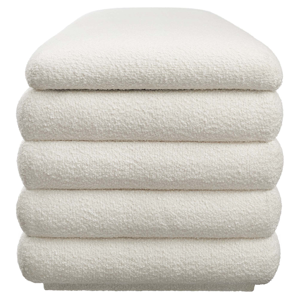 Mezzo Boucle Upholstered Storage Bench - view 2