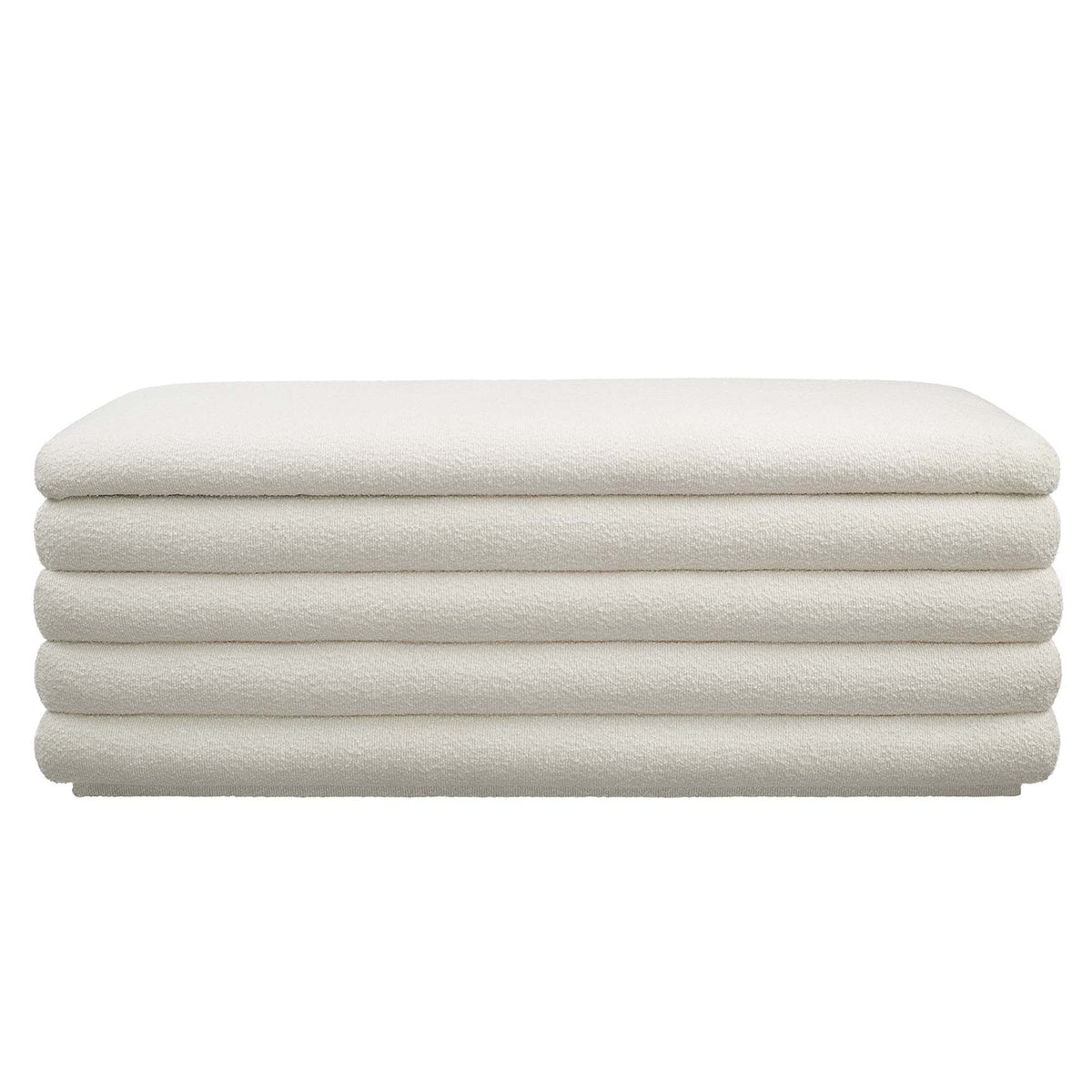 Mezzo Boucle Upholstered Storage Bench - view 3