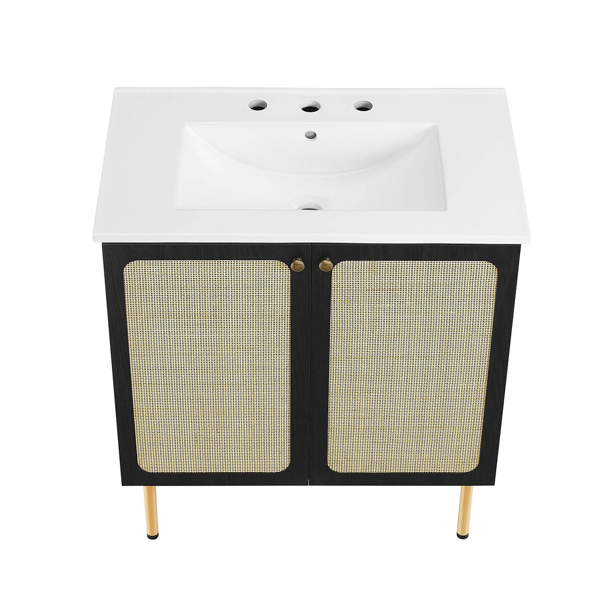 Chaucer Bathroom Vanity with White Basin Included