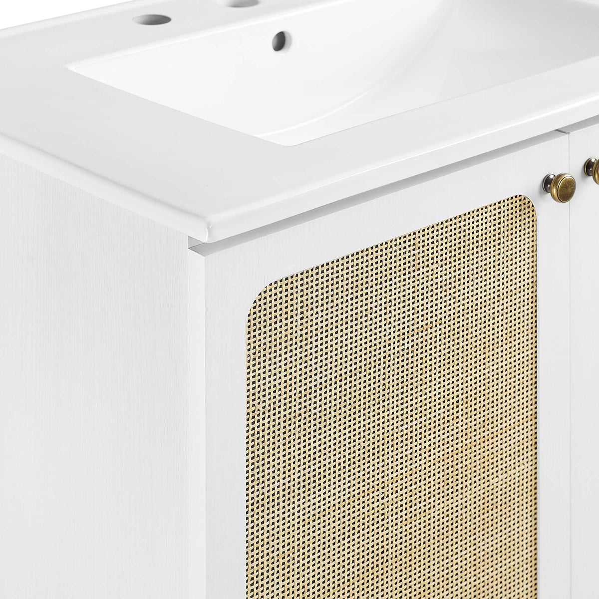 Chaucer Bathroom Vanity with White Basin Included