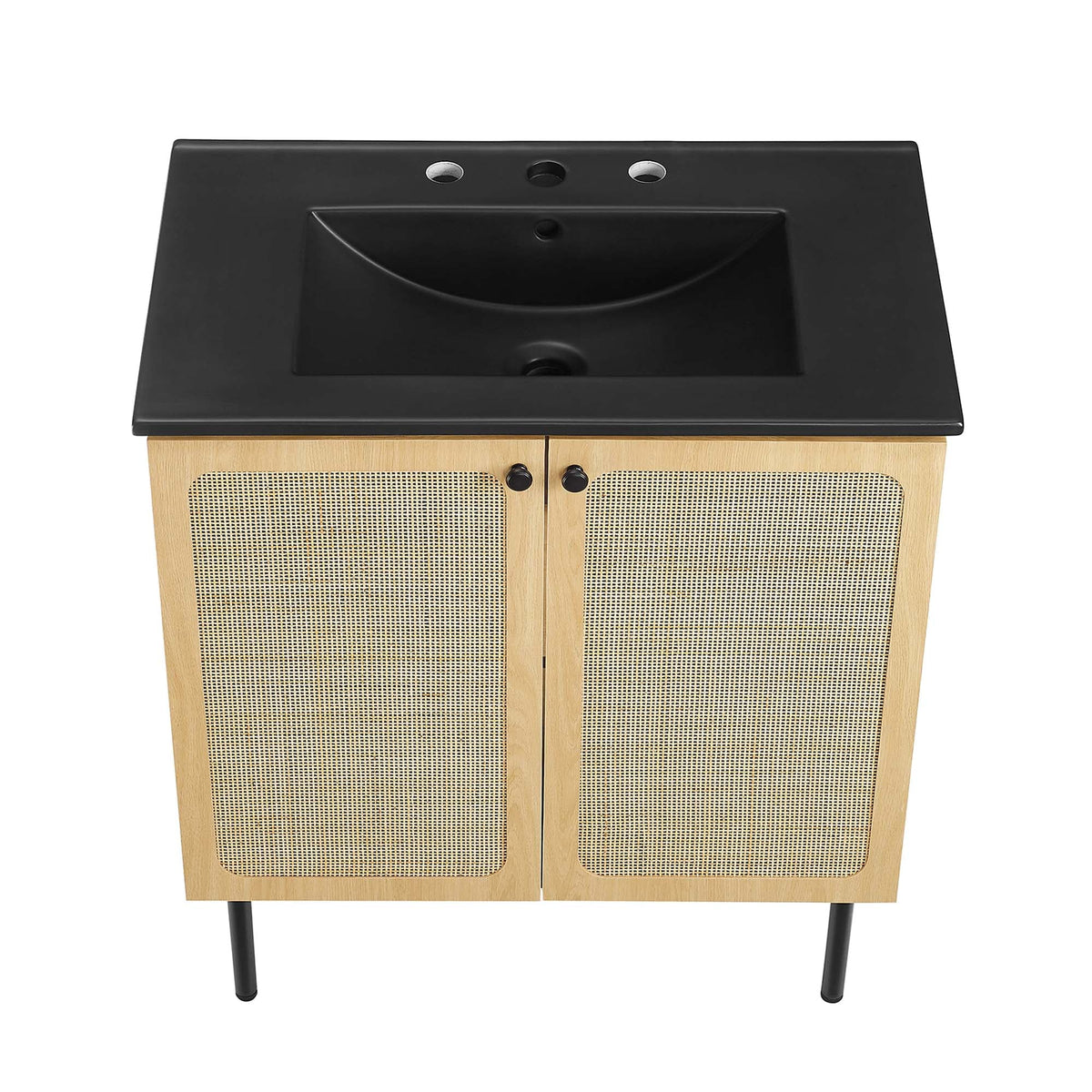 Chaucer Bathroom Vanity with Black Basin Included